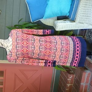 Vince Camuto dress, size 8, like new, beautiful bright colors and lined.